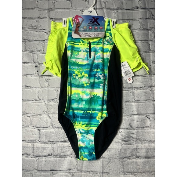 ZeroXposur Other - Swimsuit Set Girl's Zeroxposure Size 16 2 Piece Matching‎ Suit & Shorts
